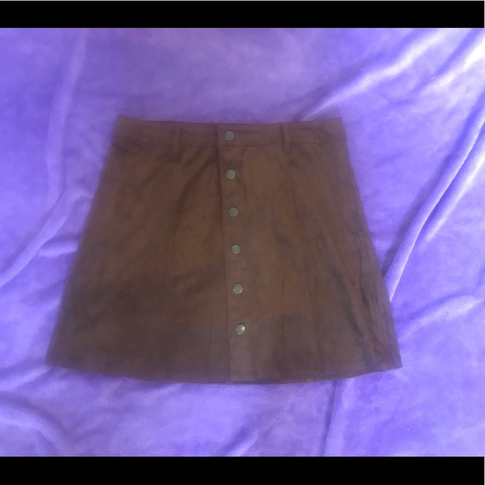 Velvet Button up Skirt